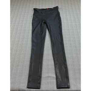 SPANX‎ Leggings Womens Small Faux Leather Black High Rise Shapewear 2437